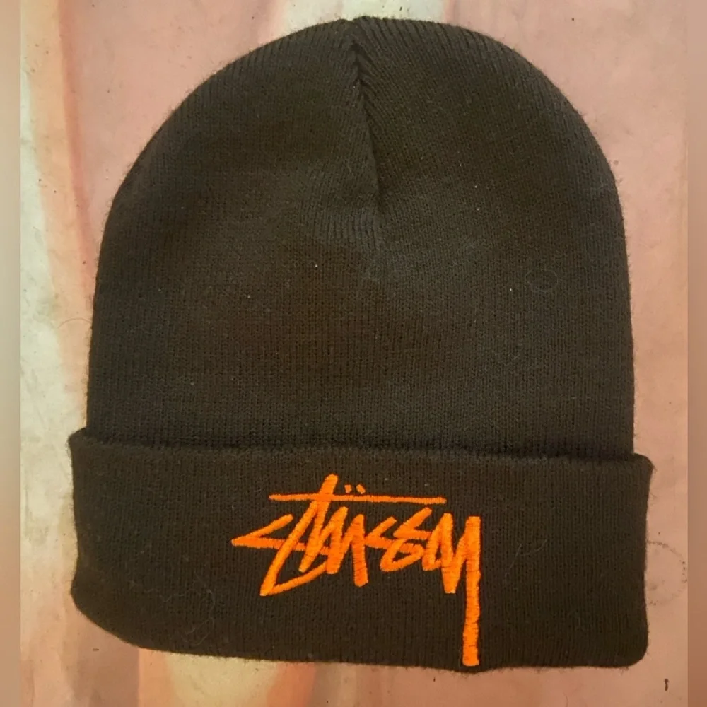 Stüssy Stock/Big Stock Cuff Beanie Brown Logo Y2K Streetwear Skater Unisex USA - Picture 4 of 6